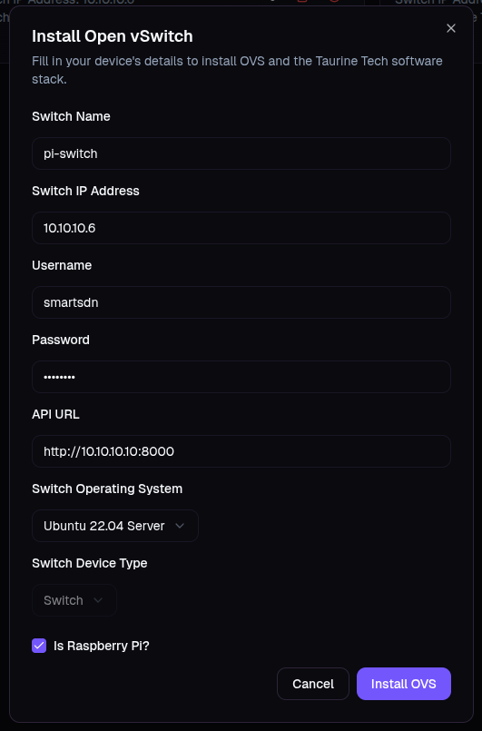 Install Open vSwitch form